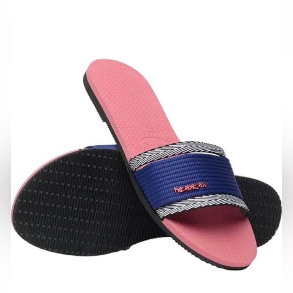🆕🔖Havaianas You Trancoso Women's Sandals✨Pink Portcelain/Blue✨41/42 US 10/11 - Picture 2 of 15
